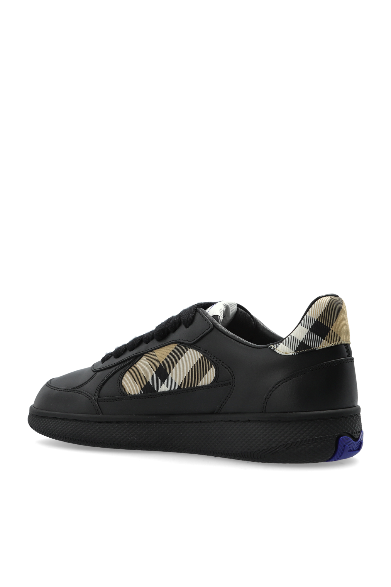 BURBERRY テラス レスアッフ スニカ 8108653 BLACKSANDIPCHK Check Terrace Sneakers in Black - Women | Burberry® Official